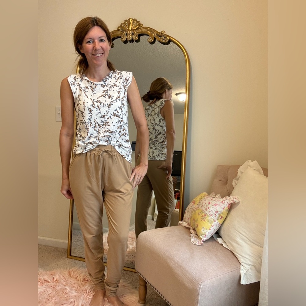Khaki joggers lounge bottoms
